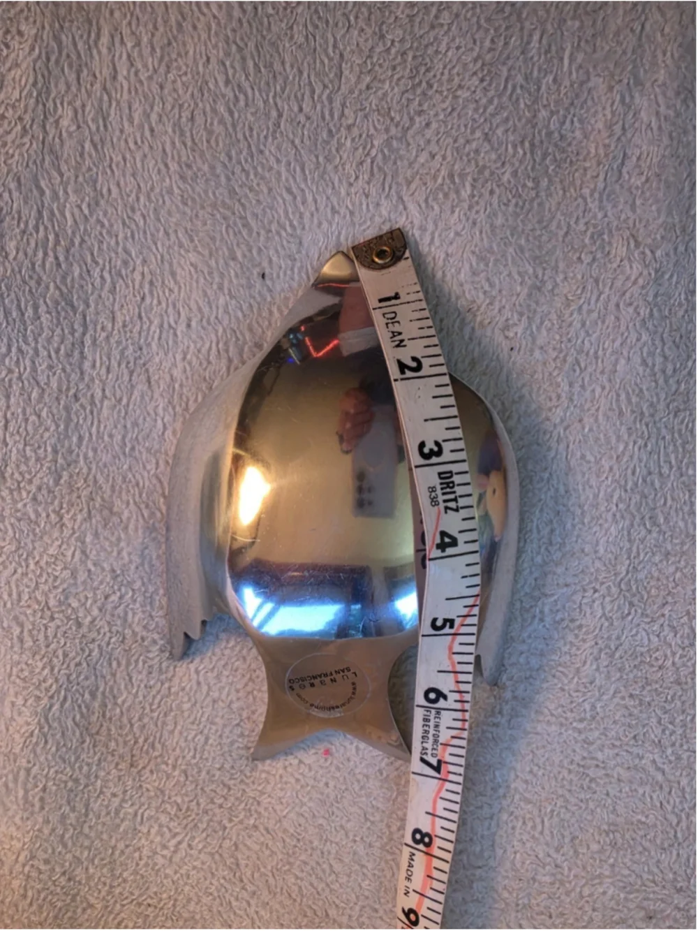 Lunares San Francisco Enameled Aluminum Dove Trinket Dish Pale Green & Polished